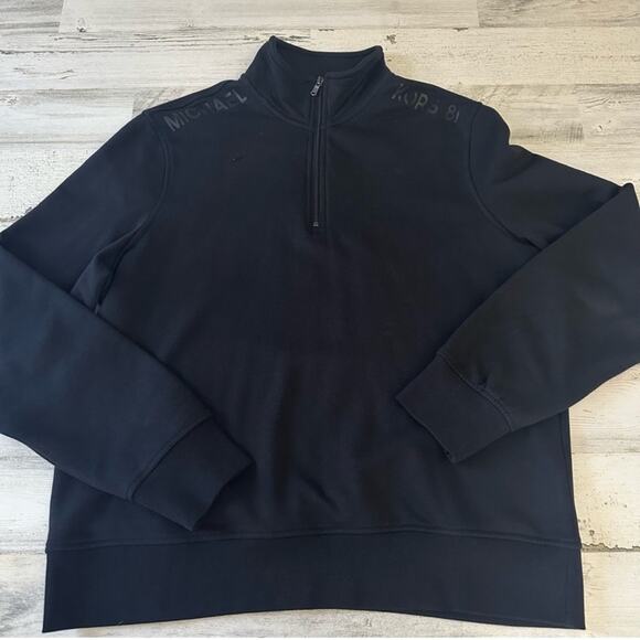 Michael Kors XL 1/4 Zip Casual Pullover Sweater Jacket with Logo on Shoulders - Picture 1 of 12